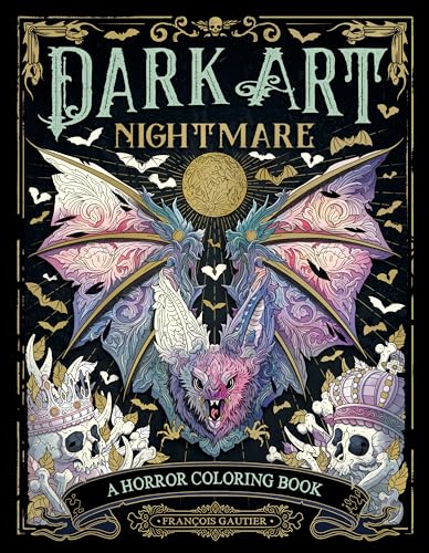 Dark Art Nightmare: A Horror Coloring Book (DARK ART COLORING, Band 4) von Plume