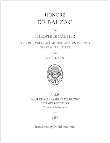 Honoré De Balzac Honoré De Balzac von Anson Street Press