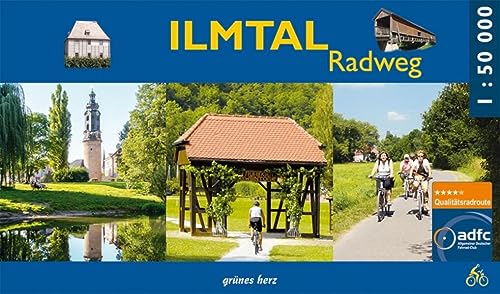 Ilmtal-Radweg Spiralo: Von Allzunah nach Kaatschen-Weichau. Mit Innenstadtplan Weimar. Maßstab 1:50.000. (Radfernwege) von grünes herz