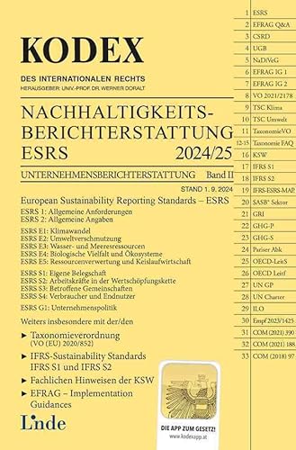 KODEX Nachhaltigkeitsberichterstattung - ESRS (Unternehmensberichterstattung) von Linde Verlag Ges.m.b.H.