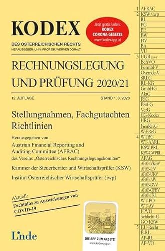 KODEX Rechnungslegung und Prüfung 2020/21 (Kodex des Österreichischen Rechts) von Linde, Wien