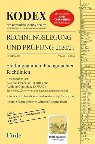 KODEX Rechnungslegung und Prüfung 2020/21 (Kodex des Österreichischen Rechts) von Linde, Wien