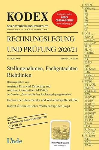 KODEX Rechnungslegung und Prüfung 2020/21 (Kodex des Österreichischen Rechts)