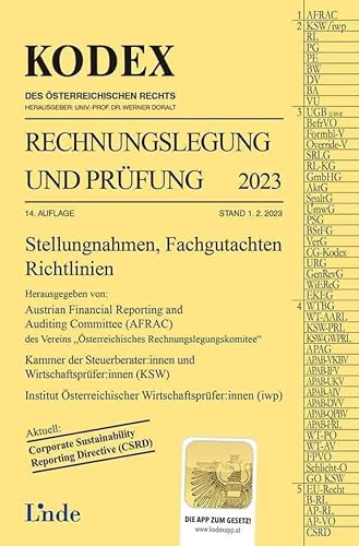 KODEX Rechnungslegung und Prüfung 2023 (Unternehmensberichterstattung) von Linde Verlag Ges.m.b.H.