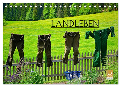 Landleben (Tischkalender 2025 DIN A5 quer), CALVENDO Monatskalender von CALVENDO