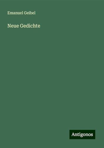 Neue Gedichte von Antigonos Verlag