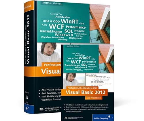Professionell entwickeln mit Visual Basic 2012: Das Praxisbuch von Rheinwerk