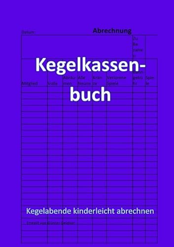 Kegelkassenbuch von epubli