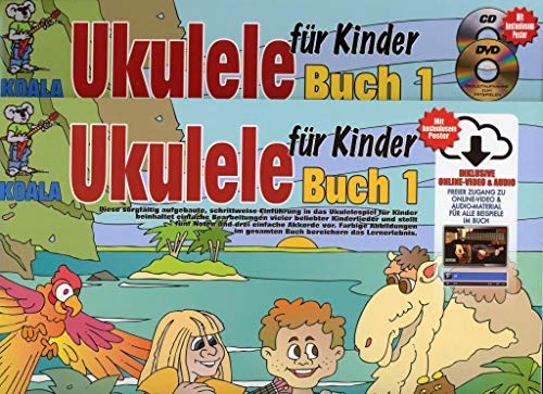 Ukulele für Kinder-mit CD und DVD bzw. Online-Video & Audio.