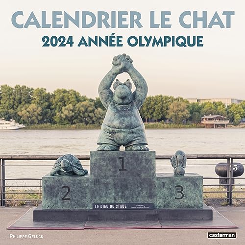 Le chat calendrier annee olympique 2024