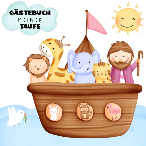 Gästebuch meiner Taufe Buch Erinnerung Taufalbum Taufgästebuch mit Fragen und Platz für Fotos: 80 Seiten; 21 cm x 21 cm von Independently published