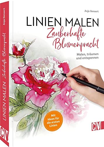 Malbuch für Erwachsene – Linien malen – Zauberhafte Blumenpracht: Malen, träumen & entspannen. Kreatives Malbuch zur Entspannung. Rückwärts Malbuch. von Christophorus