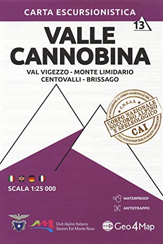 113 Valle Cannobina: Val Vigezzo-Monte Limidario-Centovalli-Brissago 113 Valle Cannobina: Val Vigezzo-Monte Limidario-Centovalli-Brissago von LIBRERIA GEOGRAFICA