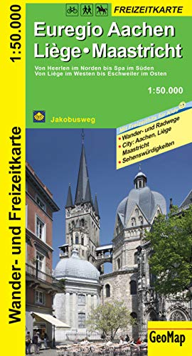 Euregio Aachen, Liege, Maastricht Wander- und Freizeitkarte: 1:50.000 (Geo Map) von Geomap