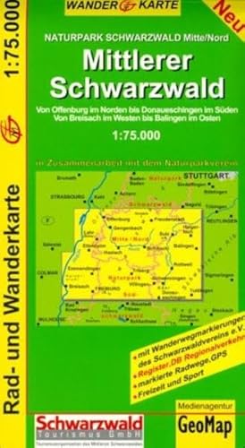 GeoMap Karten, Mittlerer Schwarzwald: 1:75.000 GeoMap Karten, Mittlerer Schwarzwald: 1:75.000