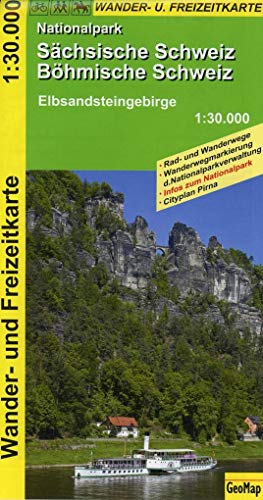GeoMap Karten, Nationalpark Sächsische Schweiz, Böhmische Schweiz: Elbsandsteingebirge