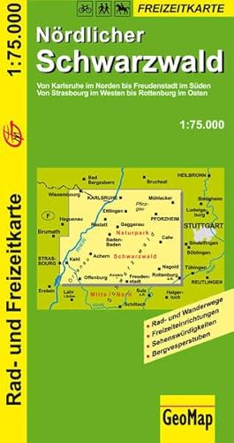GeoMap Karten, Nördlicher Schwarzwald: 1:75000 GeoMap Karten, Nördlicher Schwarzwald: 1:75000