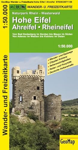 Hohe Eifel, Ahreifel, Rheineifel Wander- und Freizeitkarte: 1:50.000 (Geo Map)