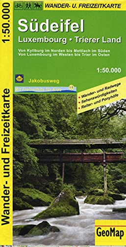 Südeifel, Luxembourg, Trierer Land Wander- und Freizeitkarte: 1:50.000 (Geo Map)