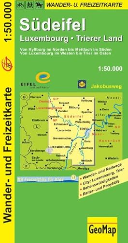Südeifel, Luxembourg, Trierer Land Wander- und Freizeitkarte: 1:50.000 (Geo Map)