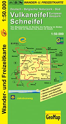 Vulkaneifel Schneifel Wander- und Freizeitkarte: 1:50.000 (Geo Map) von Geomap