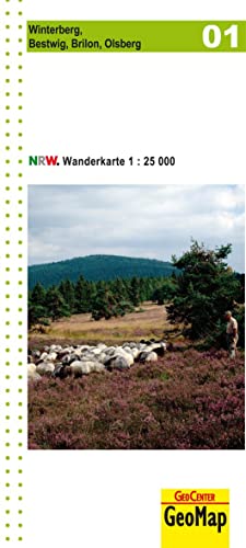 Wanderkarte Nordrhein-Westfalen 01 Winterberg - Bestwig, Brilon, Olsberg 1:25 000 (Geo Map)