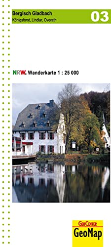 Wipperfürth, Lüdenscheid, Meinerzhagen, topographische Wanderkarte NRW: 1:25.000 (Geo Map)