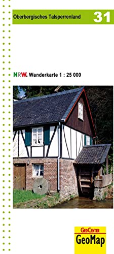 Oberbergisches Talsperrenland Blatt 31, topographische Wanderkarte NRW: 1:25.000 (Geo Map)