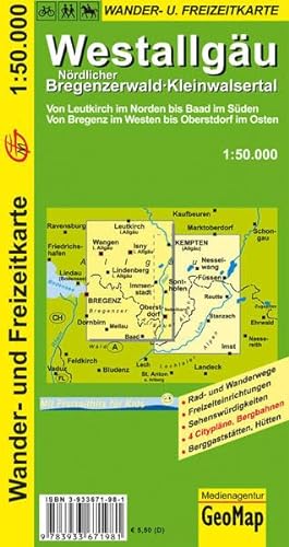 Wanderkarte Westallgäu 1:50 000 (Geo Map)