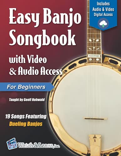 Easy Banjo Songbook for Beginners with Video & Audio Access