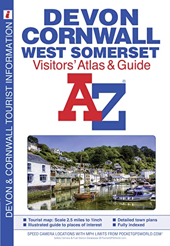 Devon, Cornwall and West Somerset Visitors' Atlas (A-Z Street Maps & Atlases) von A-Z Map