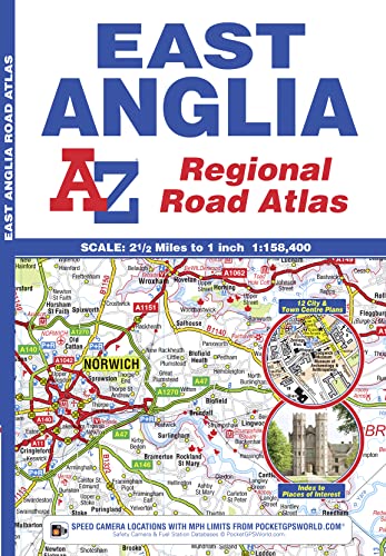 East Anglia Regional Road Atlas von A-Z Map