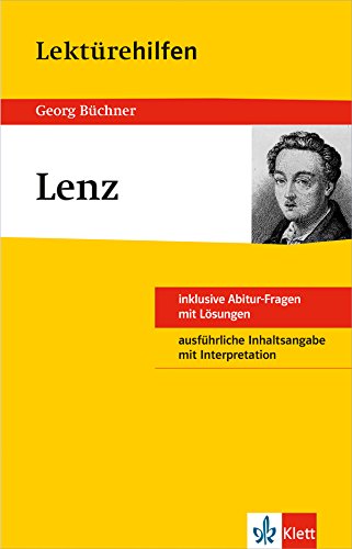Klett Lektürehilfen Georg Büchner, Lenz: für Oberstufe und Abitur - Interpretationshilfe für die Schule von Klett Lerntraining