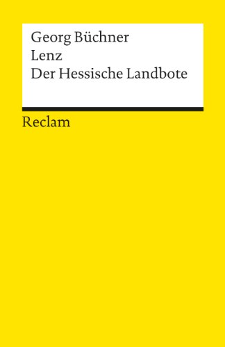Lenz · Der Hessische Landbote: Textausgabe mit editorischer Notiz und Nachwort