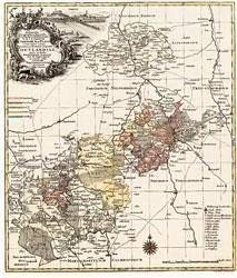Historische Karte: Reussisches Vogtland - Reuss-Plauischen-Herrschaften -1757 (Plano) von Rockstuhl Verlag