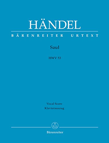 Saul HWV 53. Klavierauszug, Urtextausgabe