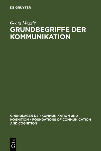 Grundbegriffe der Kommunikation von De Gruyter
