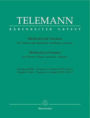 12 Methodische Sonaten für Violine oder Flöte und Basso continuo (Heft 1) von Baerenreiter