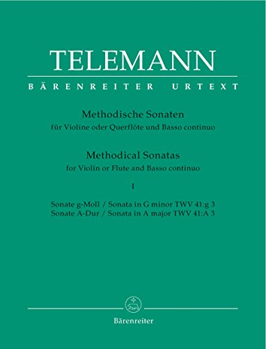 12 Methodische Sonaten für Violine oder Flöte und Basso continuo (Heft 1) von Bärenreiter