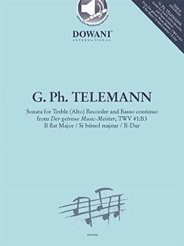Sonata for Treble (Alto) Recorder and BC: From Der Getreue Music-Meister, Twv 41:B3 B Flat Major von Dowani