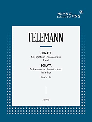 Sonata in f-moll für Fagott und Bc (MR 1818) von Breitkopf & Härtel