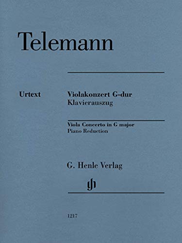 Violakonzert G-dur Klavierauszug: Instrumentation: Viola and Piano, Viola Concertos (G. Henle Urtext-Ausgabe)