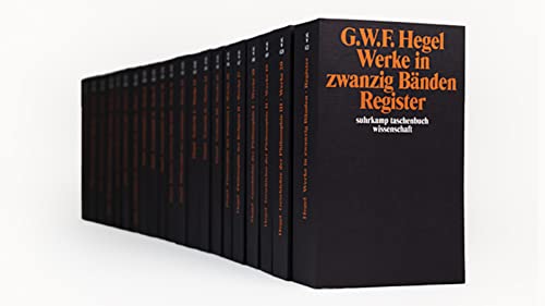 Werke in 20 Bänden mit Registerband: Gesamte Werkausgabe (suhrkamp taschenbuch wissenschaft) von Suhrkamp Verlag AG