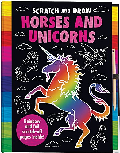 Scratch and Draw Unicorns & Horses Too! - Scratch Art Activity Book