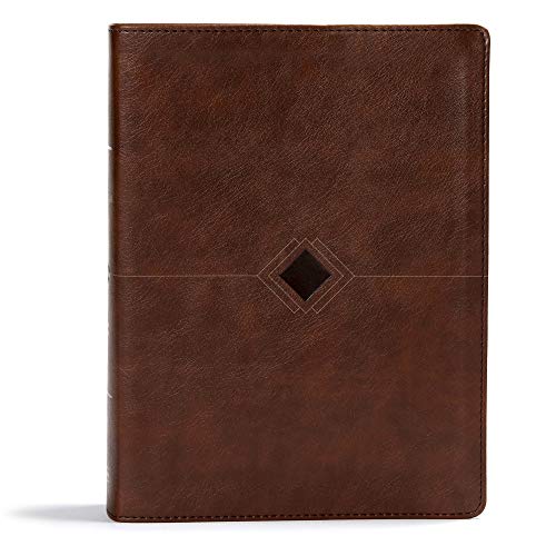 CSB Day-By-Day Chronological Bible, Brown Leathertouch: Black Letter, 365 Days, One Year, Ribbon Marker, Sewn Binding, Easy-To-Read Bible Serif Type