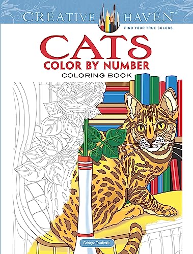 Creative Haven Cats Color by Number Coloring Book (Creative Haven Coloring Books)