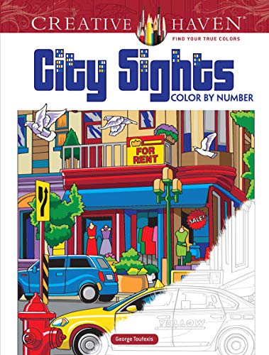 City Sights Color by Number (Creative Haven Coloring Books)