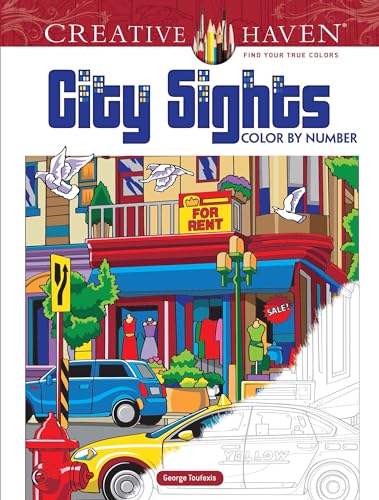 City Sights Color by Number (Creative Haven Coloring Books)