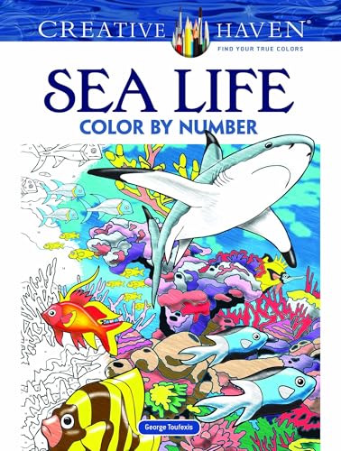 Sea Life Color by Number (Creative Haven) von Dover Publications