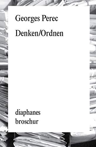 Denken/Ordnen (diaphanes Broschur)